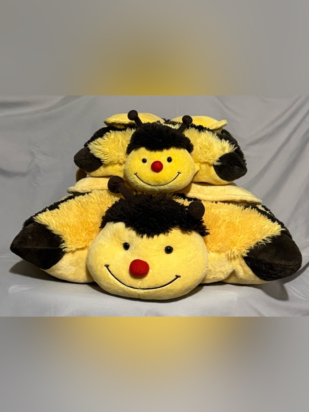 Bumblebee Pillow Pets Toy Set of 2 - Yellow and Black